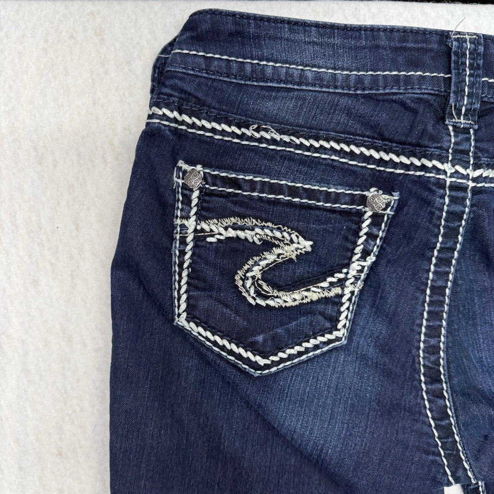Silver Jeans Co Suki Super Skinny Dark Wash Denim‎ Jeans W27 L33 L9121SSR467 - Picture 5 of 16
